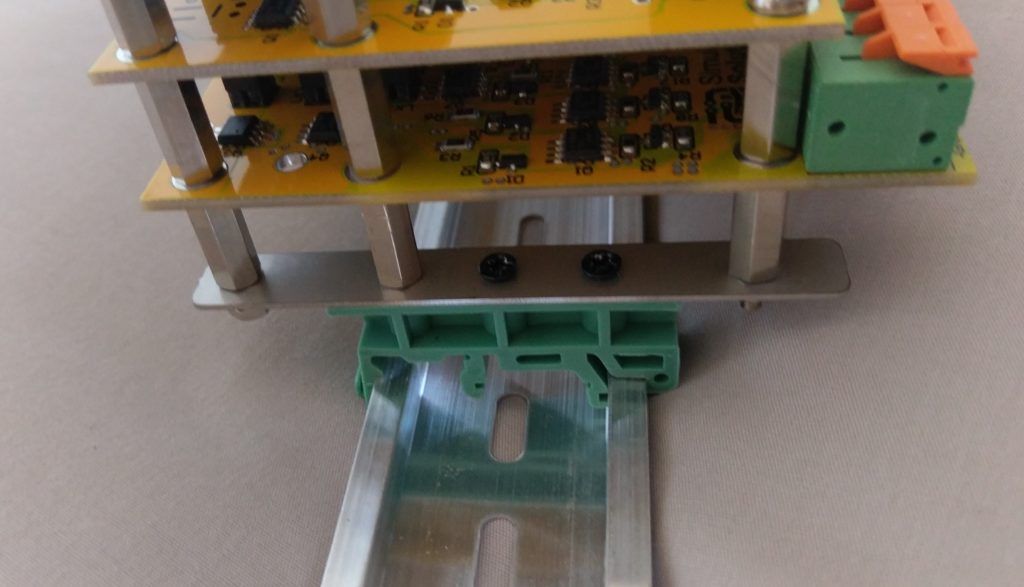 DIN rail mounting example