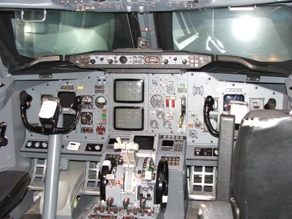 Regional airliner simulator flight deck — Adelaide